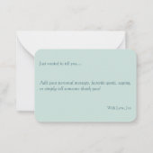 Vintage Kerst Sok Nota Kaart Notitiekaartje (Achterkant)