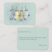 Vintage Kerst Sok Nota Kaart Notitiekaartje (Voorkant / Achterkant)