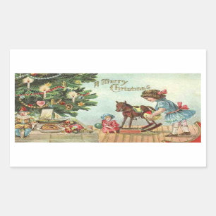 Vintage Kerst Sticker