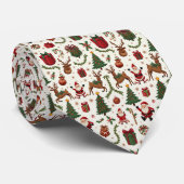 Vintage kerst Stropdas (Opgerold)