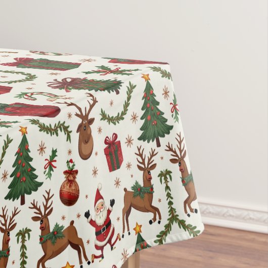 Vintage Kerst Tafelkleed (Voorbeeld)