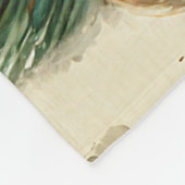 Vintage kerst teddybeer fleece deken (Hoek)