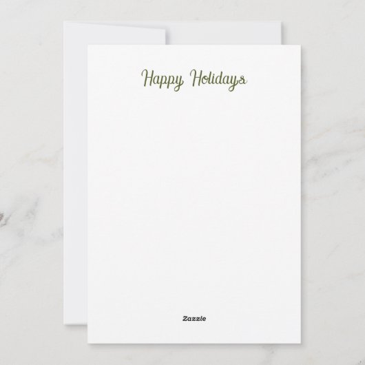 Vintage kerst uil feestdagenkaart (Achterkant)