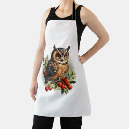 Vintage kerst uil schort