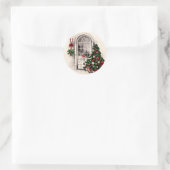 Vintage Kerst Venster Stickers (Tas)