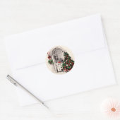 Vintage Kerst Venster Stickers (Envelop)