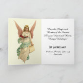 Vintage kerst Victoriaans Wenskaart Feestdagen Kaart (Binnen)