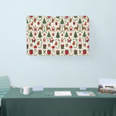 Vintage Kerst Vinyl Banner (Beurs)