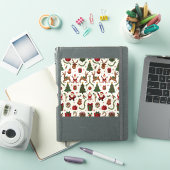 Vintage Kerst Vinyl Sticker (iPad Cover)