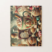 Vintage Kerst Warme Cacaobar Legpuzzel (Verticaal)