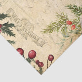 Vintage Kerst Winter Botanische Decoupage Tissuepapier (Detail)