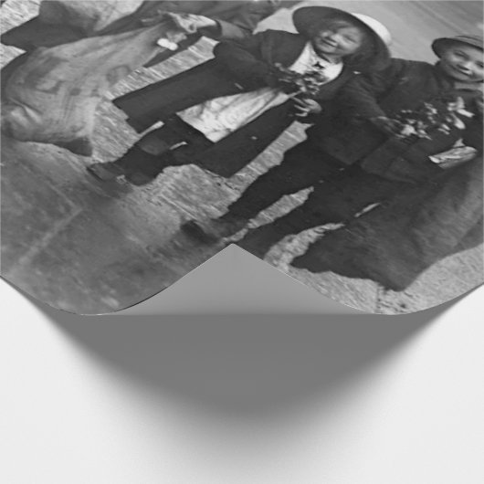 Vintage Kerst Wrapping Papier MISTLETOE (Hoek)