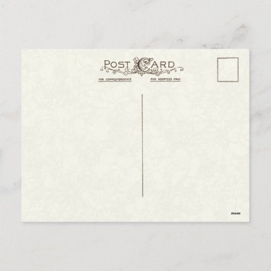 Vintage Kerst Zangvogels en Holly Briefkaart (Achterkant)