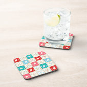 Vintage-kerstadvent-agenda Bier Onderzetter (Rechterzijde)