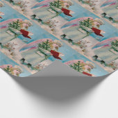 Vintage KerstAngel Cadeaupapier (Hoek)