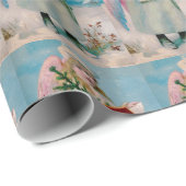 Vintage KerstAngel Cadeaupapier (Rol Hoek)