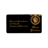 Vintage KerstAngel Etiket (Voorkant)