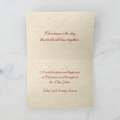 Vintage KerstAngel Feestdagen Kaart (Binnen)