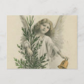 Vintage KerstAngel Feestdagenkaart (Voorkant)