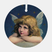 Vintage KerstAngel Glas Ornament (Achterkant)