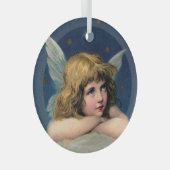 Vintage KerstAngel Glas Ornament (Voorkant Rechts)