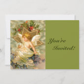 Vintage KerstAngel Kaart (Voorkant)