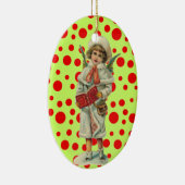 Vintage KerstAngel Keramisch Ornament (Rechts)