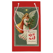 Vintage KerstAngel Klein Cadeauzakje (Achterkant)