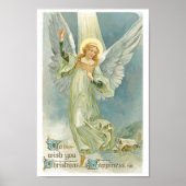 Vintage KerstAngel Poster (Voorkant)