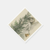 Vintage KerstAngel Servetten (Hoek)