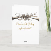 Vintage kerstavond - Kaart (Achterkant)