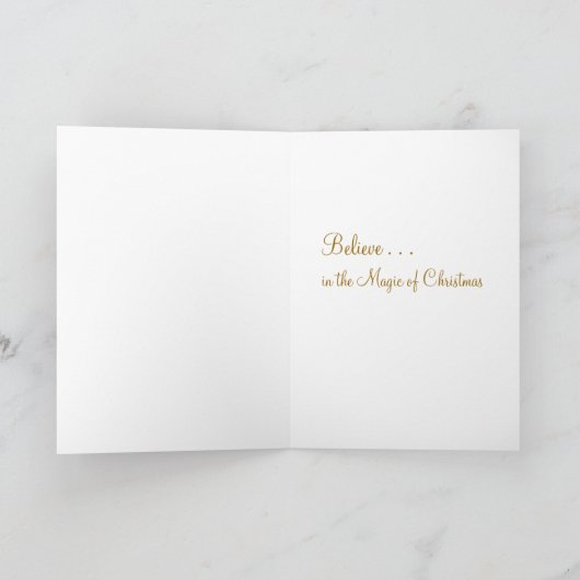 Vintage kerstavond - Kaart (Binnen)