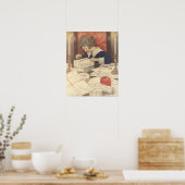 Vintage kerstavond kind, Jessie Willcox Smith Poster (Keuken)
