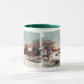 Vintage Kerstavond Koffie Mok (Midden)