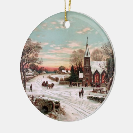 Vintage kerstavond Ornament (Links)