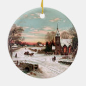 Vintage kerstavond Ornament (Achterkant)