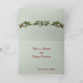 Vintage kerstavond Wenskaart Feestdagen Kaart (Binnen)