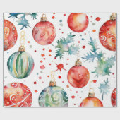 Vintage kerstbal Collectie Cadeaupapier (Vlak)