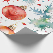 Vintage kerstbal Collectie Cadeaupapier (Hoek)