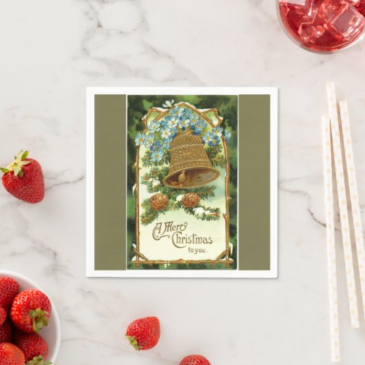 Vintage kerstbal en Pinecones Servet (Insitu)