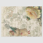 Vintage kerstbal met droomdroomverslaafskunst tissuepapier (Voorkant)