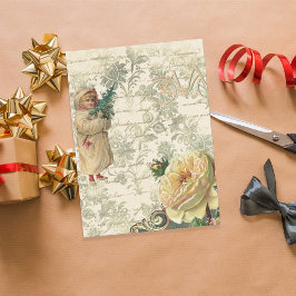 Vintage kerstbal met droomdroomverslaafskunst tissuepapier