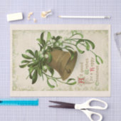 Vintage kerstbel (Mistletoe) tissuepapier (Craft)