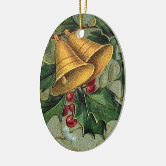 Vintage-kerstbellen Keramisch Ornament (Links)