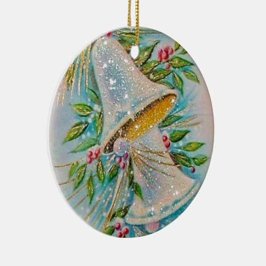 Vintage-kerstbellen Keramisch Ornament (Rechts)