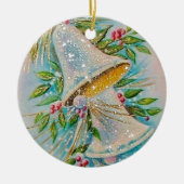 Vintage-kerstbellen Keramisch Ornament (Voorkant)