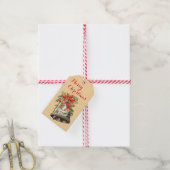 Vintage Kerstbels Vakantie Gift Labels Cadeaulabel (Met Touw)