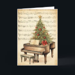 Vintage kerstblad Music Grand Piano Feestdagen Kaart<br><div class="desc">Stap terug in de tijd met onze "Vintage Christmas Sheet Music Grand Piano Holiday Kaart." Deze elegante kaart is voorzien van een klassieke vleugel versierd met geïnspireerde kerstbladmuziek, die de nostalgie van weleer oproept. Vier het vakantieseizoen met een vleugje charme en stuur geliefden hartelijke wensen met deze heerlijke en artistieke...</div>