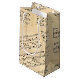 Vintage kerstblad Muziek Cadeautas