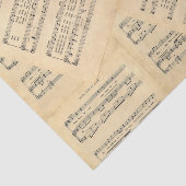 Vintage-kerstblad — Muziekpapier Tissuepapier (Detail)